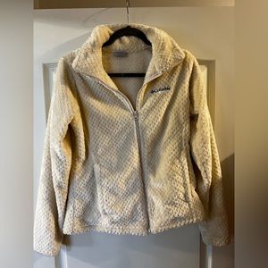 Columbia Fleece Jacket- off white/cream size M